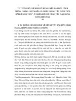 TIỂU LUẬN   tư TƯỞNG hồ CHÍ MINH về rèn LUYỆN đạo đức CÁCH MẠNG, CHỐNG CHỦ NGHĨA cá NHÂN TRONG tác PHẨM sửa đổi lề lối làm VIỆC