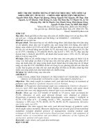 ĐIỀU TRỊ SỐC NHIỄM TRÙNG Ở TRẺ EM THEO MỤC TIÊU SỚM TẠI KHOA HỒI SỨC TÍCH CỰC – CHỐNG ĐỘC BỆNH VIỆN NHI ĐỒNG 1