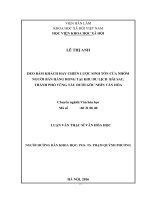 Đeo bám khách hay chiến lược sinh tồn của nhóm người bán hàng rong tại khu du lịch bãi sau, thành phố vũng tàu dưới góc nhìn văn hóa 