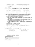 CÁC NHÂN TỐ ẢNH HƯỞNG ĐẾN CẢM NHẬN CHẤT LƯỢNG DỊCH VỤ ADSL CỦA KHÁCH HÀNG TẠI THÀNH PHỐ HỒ CHÍ MINH