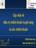 CẬP NHẬT VỀ ĐIỀU TRỊ NHIỄM KHUẨN NẶNG VÀ SỐC NHIỄM KHUẨN