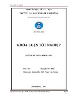 Hoàn thiện công tác kế toán doanh thu, chi phí và xác định kết quả kinh doanh tại công ty TNHH thực phẩm khẩu vị gia đình 