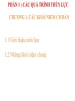 CÁC QUÁ TRÌNH THỦY lực