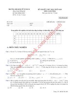 Tổng hợp đề thi toán cao cấp các khóa Đại học Kinh tế TP HCM