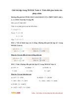 Giải bài tập trang 58 SGK Toán 4: Tính chất giao hoán của phép nhân