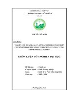 Nghiên cứu hiện trạng và đề xuất giải pháp phát triển các mô hình hợp tác xã sản xuất chè tại xã tân cương, thành phố thái nguyên 