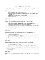 bo de thi trac nghiem kiem toan co dap an