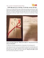 Chiếc hộp quà kỳ lạ và bài học về cách dạy con hay bất ngờ