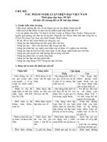 Giáo án chủ đề 11   HKII