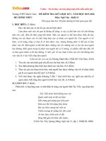 Đề thi giữa học kì 1 môn Ngữ văn lớp 12 trường THPT Marie Curie, TP. Hồ Chí Minh năm học 2015 - 2016