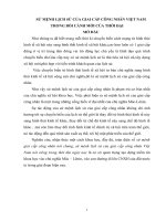 TIỂU LUẬN CHUYÊN NGÀNH   sứ MỆNH LỊCH sử của GIAI cấp CÔNG NHÂN TRONG bối CẢNH mới của THỜI đại NGÀY NAY