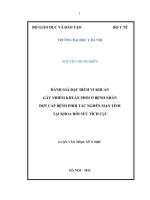 ĐÁNH GIÁ ĐẶC ĐIỂM VI KHUẨN GÂY NHIỄM KHUẨN PHỔI Ở BỆNH NHÂN ĐỢT CẤP BỆNH PHỔI TẮC NGHẼN MẠN TÍNH TẠI KHOA HỒI SỨC TÍCH CỰC