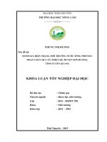 Đánh giá hiện trạng môi trường nước sông phó đáy đoạn chảy qua xã thiện kế   huyện sơn dương   tỉnh tuyên quang 