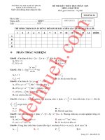 Tổng hợp đề thi toán cao cấp các khóa Đại học Kinh tế TP HCM
