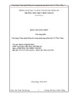 SKKN THEO PHƯƠNG PHÁP ĐAN MẠCH:     Ứng dụng Công nghệ thông tin trong giảng dạy phân môn Vẽ Theo Nhạc.