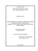 Nghi thức hôn lễ của đồng bào cờ ho tỉnh lâm đồng trong bối cảnh công nghiệp hóa hiện đại hóa hiện nay (nghiên cứu trường hợp xã mê linh   huyện lâm hà   tỉnh lâm đồng) 