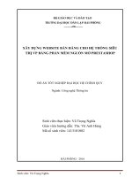 Xây dựng website bán hàng cho hệ thống siêu thị VP bằng phần mềm nguồn mở prestashop 