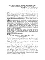 ĐẶC ĐIỂM CÁC TRƢỜNG HỢP DẬY THÌ SỚM TRUNG ƯƠNG TẠI BỆNH VIỆN NHI ĐỒNG 1 TỪ NĂM 2008 ĐẾN NAY