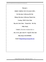 Bài thi dạy học theo chủ đề tích hợp:BÀI  VĂN THUYẾT MINH VỀ MỘT DANH LAM THẮNG CẢNH