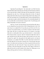 TIỂU LUẬN   vận DỤNG GIẢI QUYẾT mối QUAN hệ GIỮA LƯỢNG và CHẤT TRONG NGHỆ THUẬT lấy NHỎ THẮNG lớn lấy ít ĐỊCH NHIỀU của NGHỆ THUẬT QUÂN sự VIỆT NAM GIAI đoạn CÁCH MẠNG HIỆN NAY