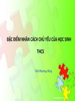 Đặc điểm nhân cách chủ yếu của HS THCS