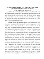 TIỂU LUẬN   QUẢN lý KINH tế của NHÀ nước TRONG nền KINH tế THỊ TRƯỜNG ĐỊNH HƯỚNG xã hội CHỦ NGHĨA và mở cửa ở nước TA HIỆN NAY