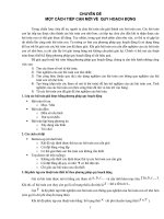 MỘT CÁCH TIẾP CẬN MỚI VỀ  QUY HOẠCH ĐỘNG