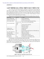 Chương 5 lập trình gia công trên máy tiện CNC