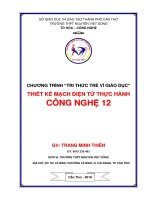 Thiết kế mạch điện tử thực hành công nghệ 12