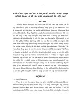 TIỂU LUẬN CHUYÊN NGÀNH   GIỮ VỮNG ĐỊNH HƯỚNG xã hội CHỦ NGHĨA TRONG HOẠT ĐỘNG QUẢN lý xã hội của NHÀ nước TA HIỆN NAY