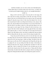 TIỂU LUẬN   độc lập, tự CHỦ, SÁNG tạo THỂ HIỆN bản LĨNH CHÍNH TRỊ của ĐẢNG CỘNG sản VIỆT NAM    NHÂN tố QUYẾT ĐỊNH mọi THẮNG lợi của CÁCH MẠNG VIỆT NAM