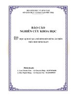 Dạy và học Lịch sử qua mô hình Đền Hùng ảo trên trò chơi Minecraft