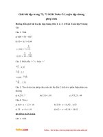 Giải bài tập trang 72, 73 SGK Toán 5: Luyện tập chung phép chia