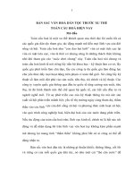 TIỂU LUẬN CHUYÊN NGÀNH   bản sắc văn hóa dân tộc TRƯỚC XU THẾ TOÀN cầu hóa HIỆN NAY