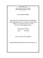 Tiêu chuẩn lựa chọn bạn đời của thanh niên nông thôn hiện nay và các nhân tố ảnh hưởng – nghiên cứu trường hợp tại xã nam chính, huyện nam sách, tỉnh hải dương