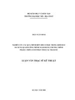 Nghiên cứu các quá trình biến đổi cơ học trong khối đất đá xung quanh công trình ngầm bằng chương trình Phase 2 trên cơ sở phân tích các tham số