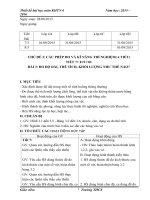 Thiết kế bài học môn KHTN 6 tuần 3 