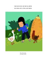 Thơ mầm non chủ đề gia đình   bài 1 