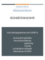 Báo cáo nghiên cứu khoa học sinh viên Tìm hiểu công nghệ màn hình Nano Crystal và Tivi SUHDTV 8K