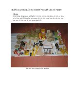 Hướng dẫn trẻ làm đồ chơi từ nguyên liệu tự nhiên