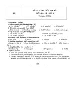 Đề kiểm tra giữa học kì 1 môn địa lý lớp 8 de  5 