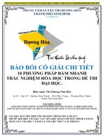 giải trắc nghiệm hóa 12 bằng máy tính cầm tay