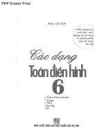 CÁc DẠNG TOÁN ĐIỂN HÌNH 6