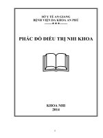 Phác đồ điều trị khoa Nhi