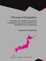 The Law of Occupation  International Law in Japanese Perspective  3