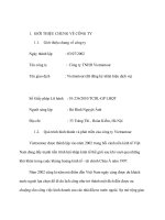 tiểu luận quản trị khách sạn du lịch  đề tài quá trình hình thành và phát triển của công ty vietrantour