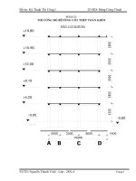 Thuyết minh đồ án kỹ thuật thi công có file cad