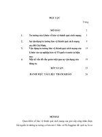 TIỂU LUẬN CHUYÊN NGÀNH   tư TƯỞNG của lê NIN về bảo vệ THÀNH QUẢ CÁCH MẠNG và sự vận DỤNG của ĐẢNG TA TRONG sự NGHIỆP bảo vệ tổ QUỐC HIỆN NAY