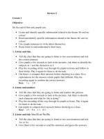 ÔN TẬP TIẾNG ANH 2 REVIEW