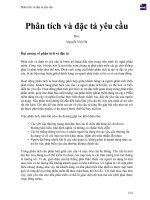 Phân tích và đặc tả yêu cầu